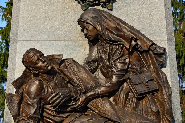 Memoriale degli eroi della prima guerra mondiale (frammento). Kaliningrad, Russia — Foto Stock