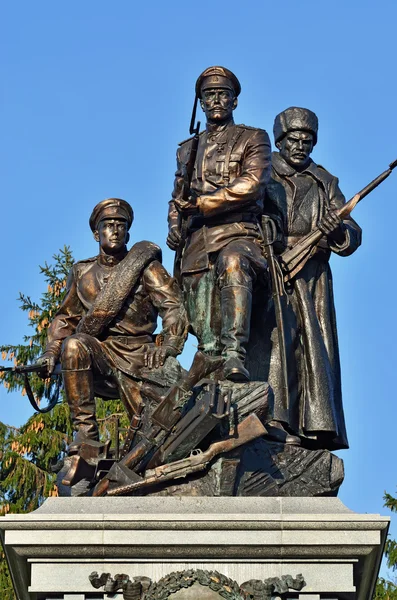 Anıt kahramanlar Birinci Dünya Savaşı. Kaliningrad (eski adıyla Koenigsberg), Rusya Federasyonu — Stok fotoğraf