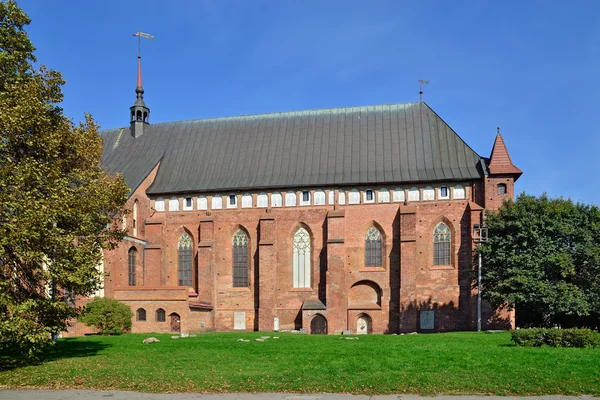 Cattedrale di Koenigsberg sull'isola di Kneiphof. Kaliningrad (ex Koenigsberg), Russia — Foto Stock
