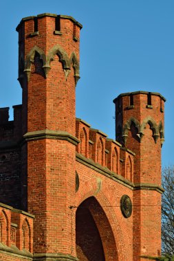 Rossgarten Gate - Koenigsberg Kalesi. Kaliningrad (eski Koenigsberg), Rusya Federasyonu