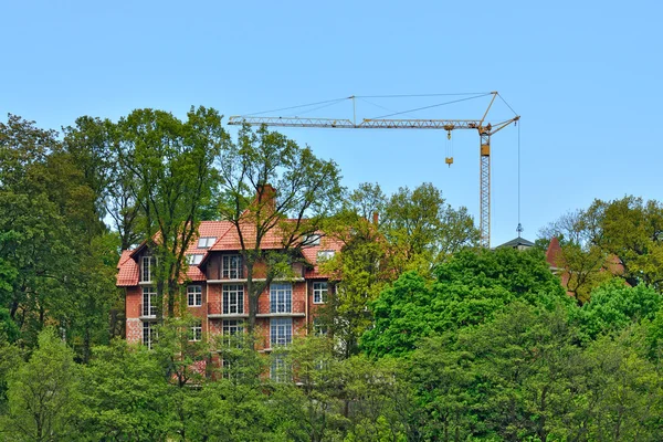 İnşaat. Svetlogorsk (Rauschen). Kaliningrad bölgesi, Rusya Federasyonu — Stok fotoğraf