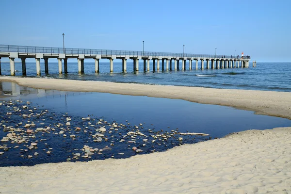 Nadmorską promenadą. Miasto ośrodek Pionersky, Kaliningrad region, Federacja Rosyjska — Zdjęcie stockowe