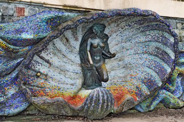 Bir perisi heykel. Svetlogorsk (Rauschen), Rusya Federasyonu