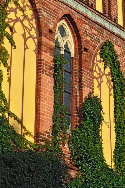 Koenigsberg kathedraal, gevel fragment. Kaliningrad, Rusland — Stockfoto