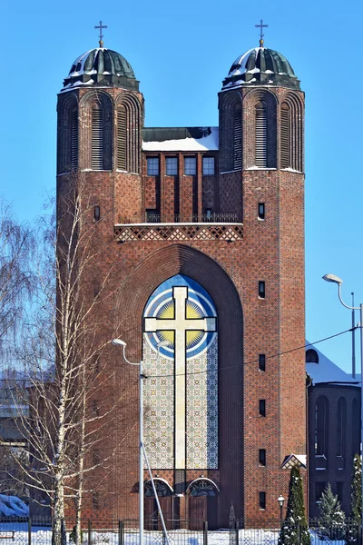 Kreuzkirche - orthodoxe kerk in Kaliningrad (tot 1946 Koenigsberg). Rusland — Stockfoto