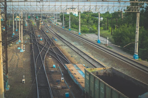 Railway Station Sunset — Stock Photo, Image