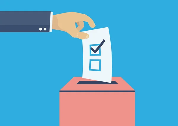Stemmegivning ved valg – stockvektor