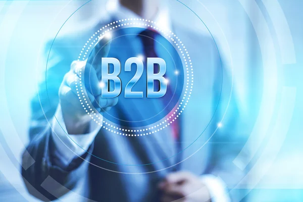 Concetto di business B2B — Foto Stock