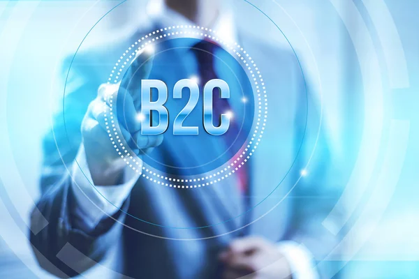 Concetto di business B2C — Foto Stock