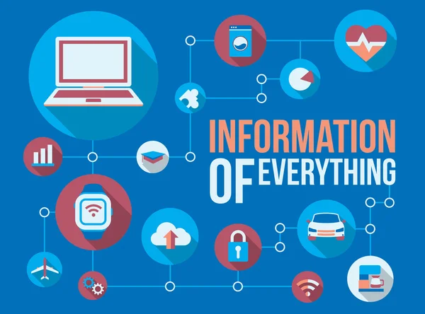 Bilgi her şeyin infographics vektör