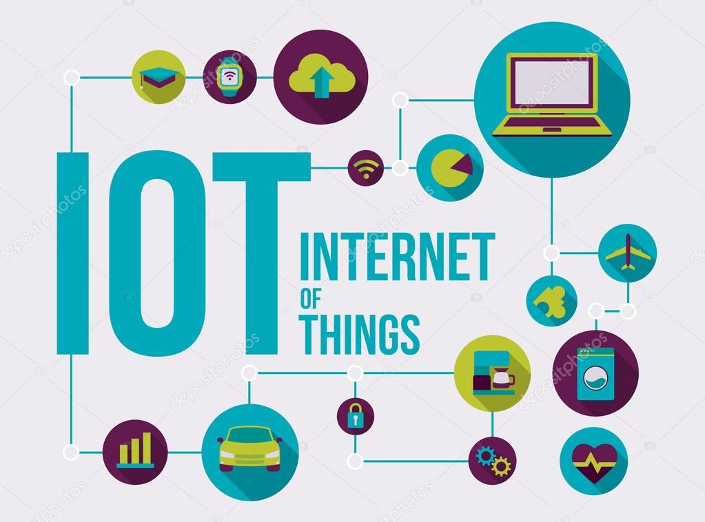 Internet of things vector illustration connected devices