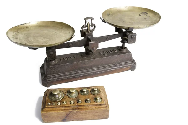 Old Scale With Weight Measures — Stock Photo, Image