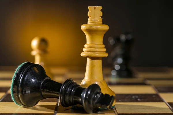 Some Chess Wooden Pieces — Stock Photo, Image