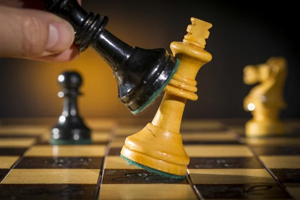 Some Chess Wooden Pieces — Stock Photo, Image