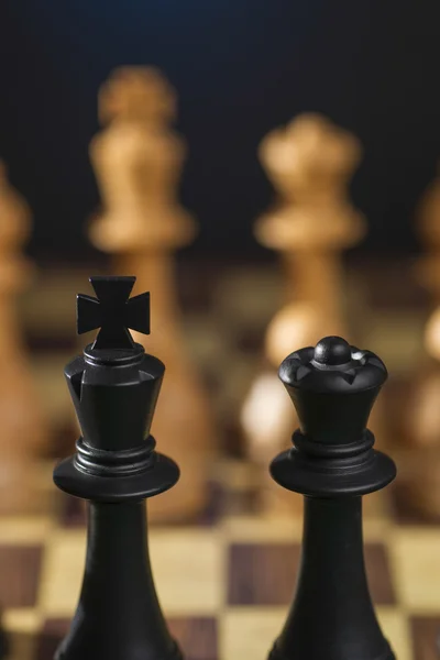 Some Chess Wooden Pieces — Stock Photo, Image