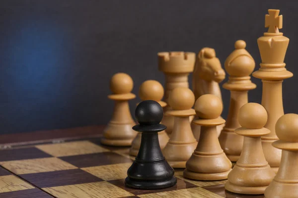 Some Chess Wooden Pieces — Stock Photo, Image