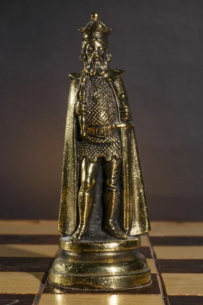 Metallic Chess Piece — Stock Photo, Image