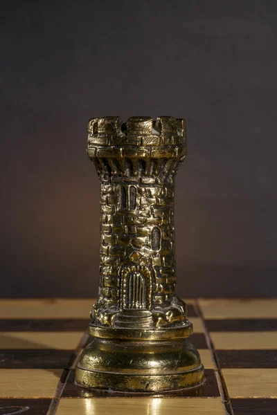 Metallic Chess Piece — Stock Photo, Image