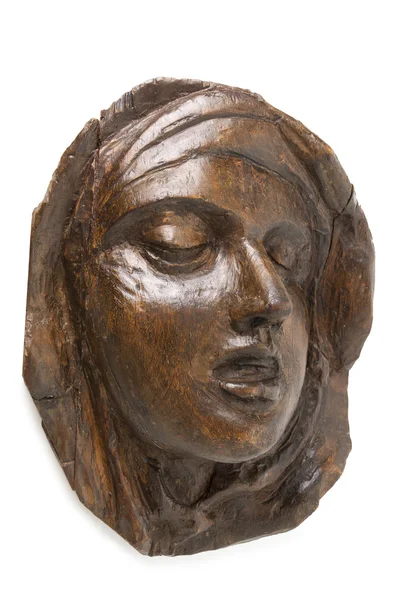 Wooden Face of St Teresa of Avila — Stock Photo, Image