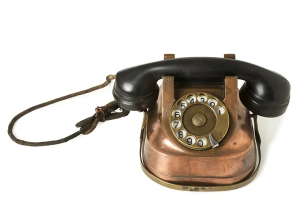 Gamla metalliskt telefon — Stockfoto