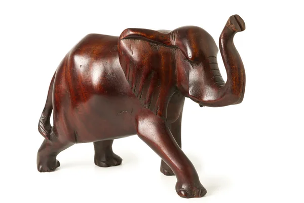 Alte Elefantenfigur aus Ebenholz — Stockfoto