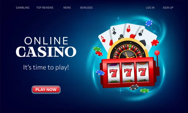 Spelkort Roulettehjul Och Pokermarker Flyger Casino Poker Online Casino Vektor — Stock vektor