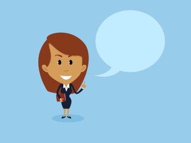 İlham verici bir konuşma işkadını