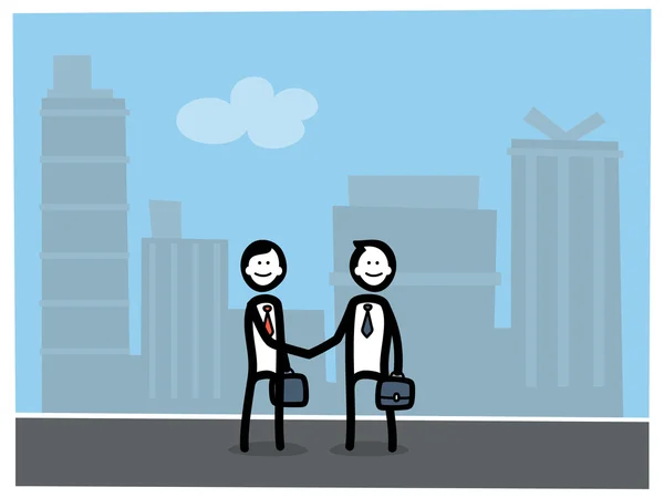 Partenariat d'affaires — Image vectorielle