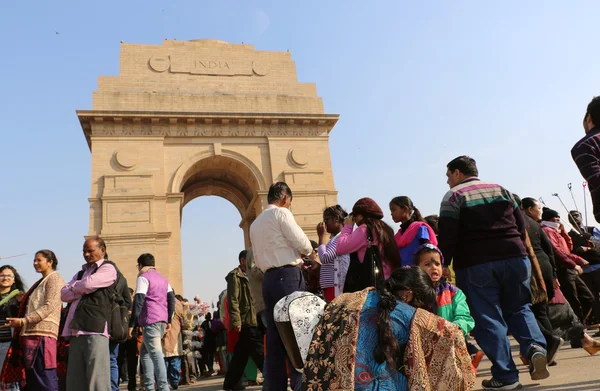 India Gate Jedna Pamětihodností Novém Dillí Indii Původně Jmenoval Památník — Stock fotografie