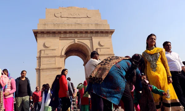 Puerta India Uno Los Puntos Referencia Nueva Delhi India Originalmente —  Fotos de Stock