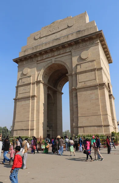Ворота Индии Одна Достопримечательностей Нью Дели Индия Первоначально Назывался Всеиндийский — стоковое фото