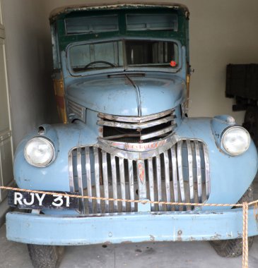 Vintage Araç gösteri/sergi Bahçe Hote zemin içinde