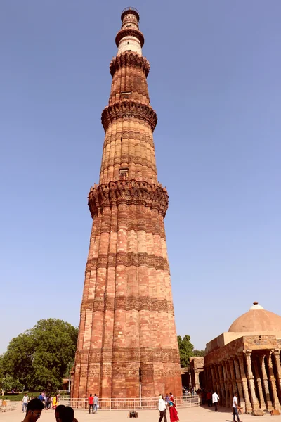 Qutub Minar, Patrimonio de la Humanidad por la UNESCO, Delhi —  Fotos de Stock