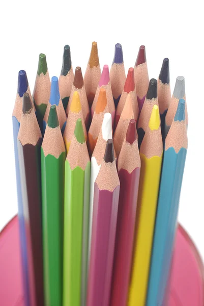 Bits of colored pencils — Stock Photo, Image