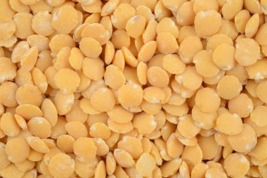 Çiğ sarı mercimek, makro doku.