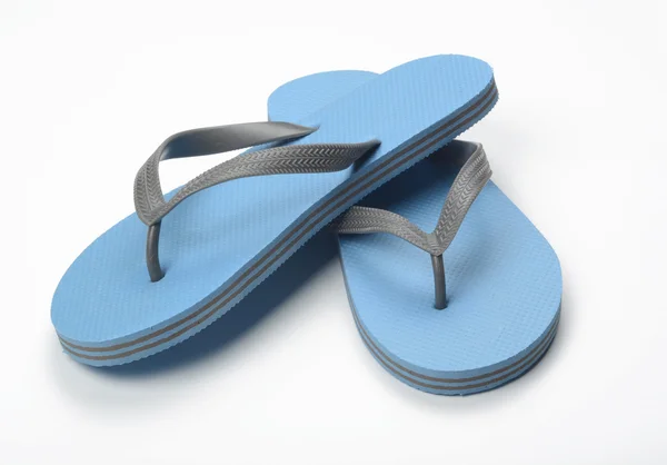 Blauwe slipper — Stockfoto