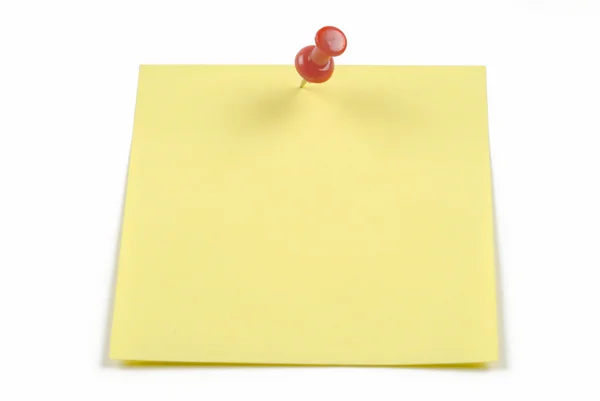 Push pin and note paper office Stock Picture