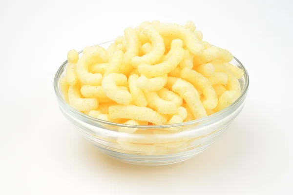 Corn snack i en skål — Stockfoto