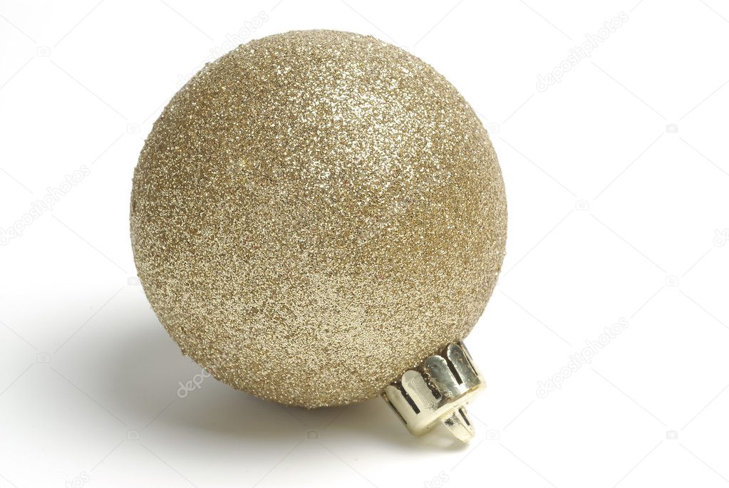Golden decorative ball