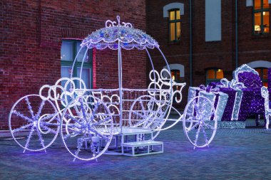 Krakow, Polonya - 24 Kasım 2015: Cinderella taşıma - İsa