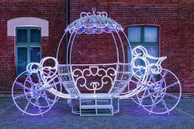 Krakow, Polonya - 24 Kasım 2015: Cinderella taşıma - İsa