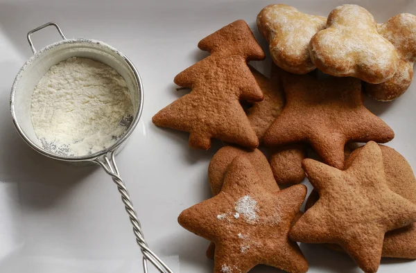 Gingerbread festive cookies — Stock Photo, Image