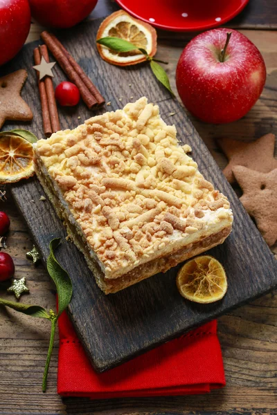 Apfelkuchen-Dessert — Stockfoto