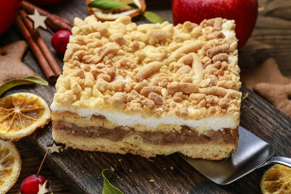 Postre de pastel de manzana — Foto de Stock