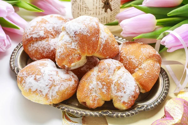 Stack of croissants — Stock Photo, Image