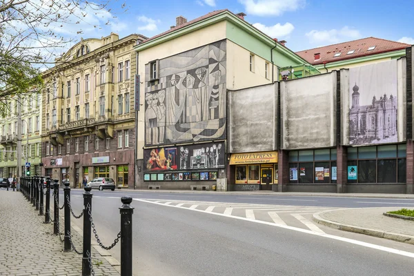 Bielsko Biala, Polen - April 02,2016: City center — Stockfoto