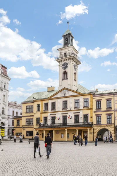 CIESZYN, POLAND - APRIL 16,2016: The Main Market Square — Stock Photo, Image