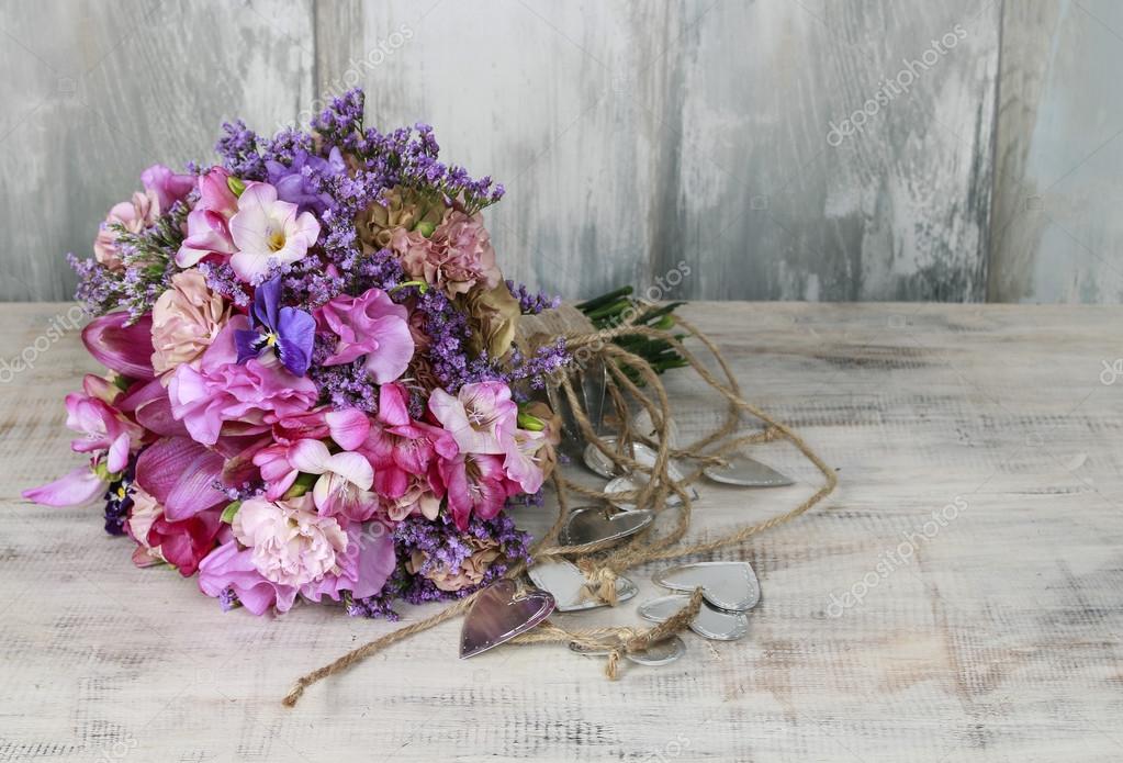 Pansy Bouquet Wedding