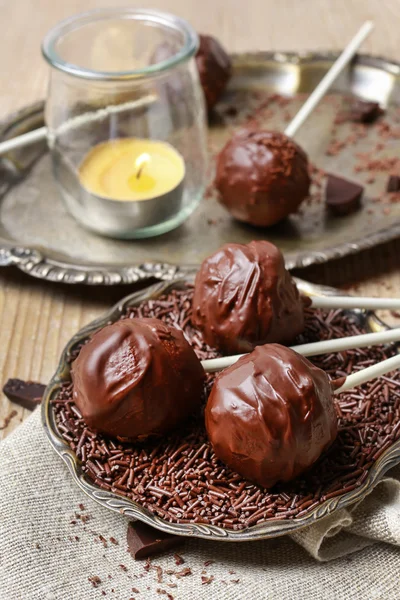Pastel de chocolate estallido — Foto de Stock