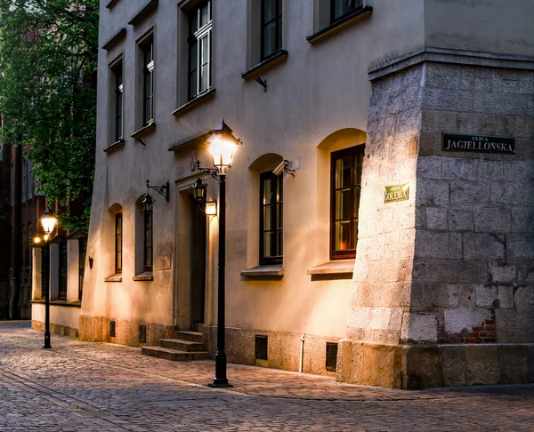 Krakau, polen - 17. april 2016: golebia street — Stockfoto